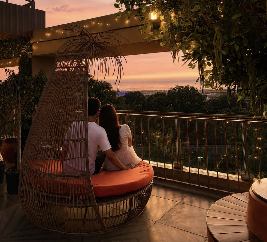 Rooftop dining